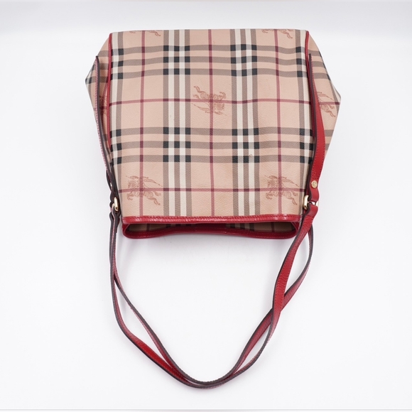 AB38❤️ BURBERRY Haymarket Check Canterbury Tote - Picture 6 of 15